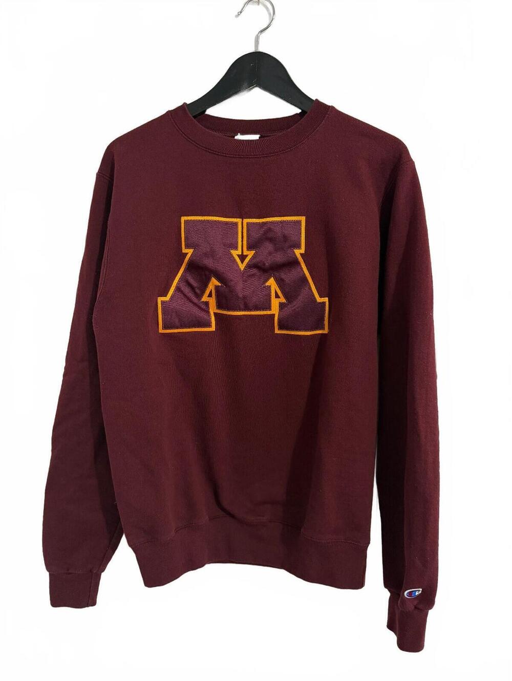 Minnesota Gophers Maroon Stitched Crewneck Size Small